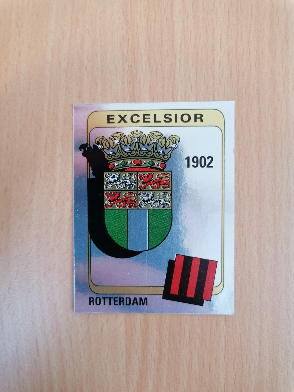 Panini Voetbal 84 #73 Excelsior embleem., Ophalen of Verzenden, Zo goed als nieuw, Plaatje