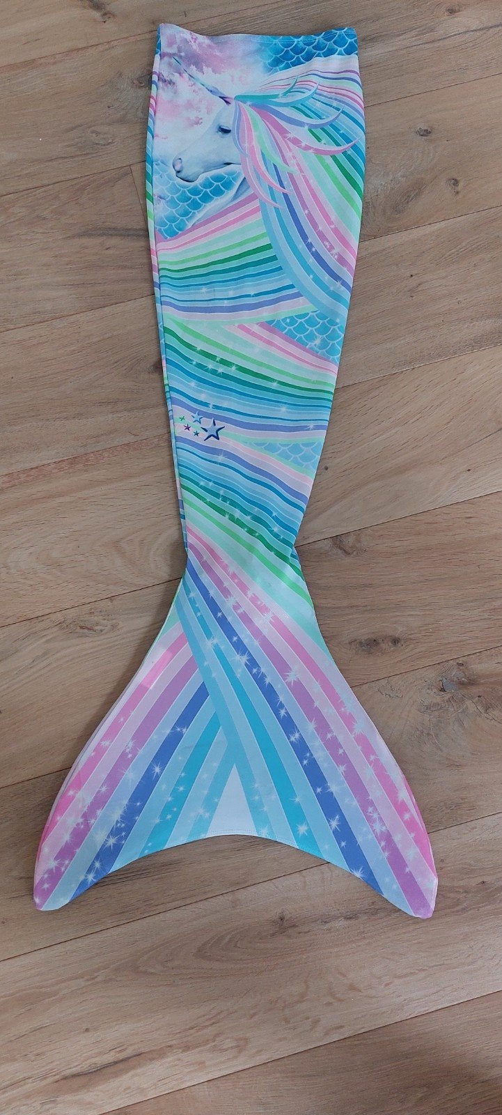 Zeemeerminnenstaart met monokini - Maat 146-152 (maat 10), Ophalen of Verzenden, Meisje
