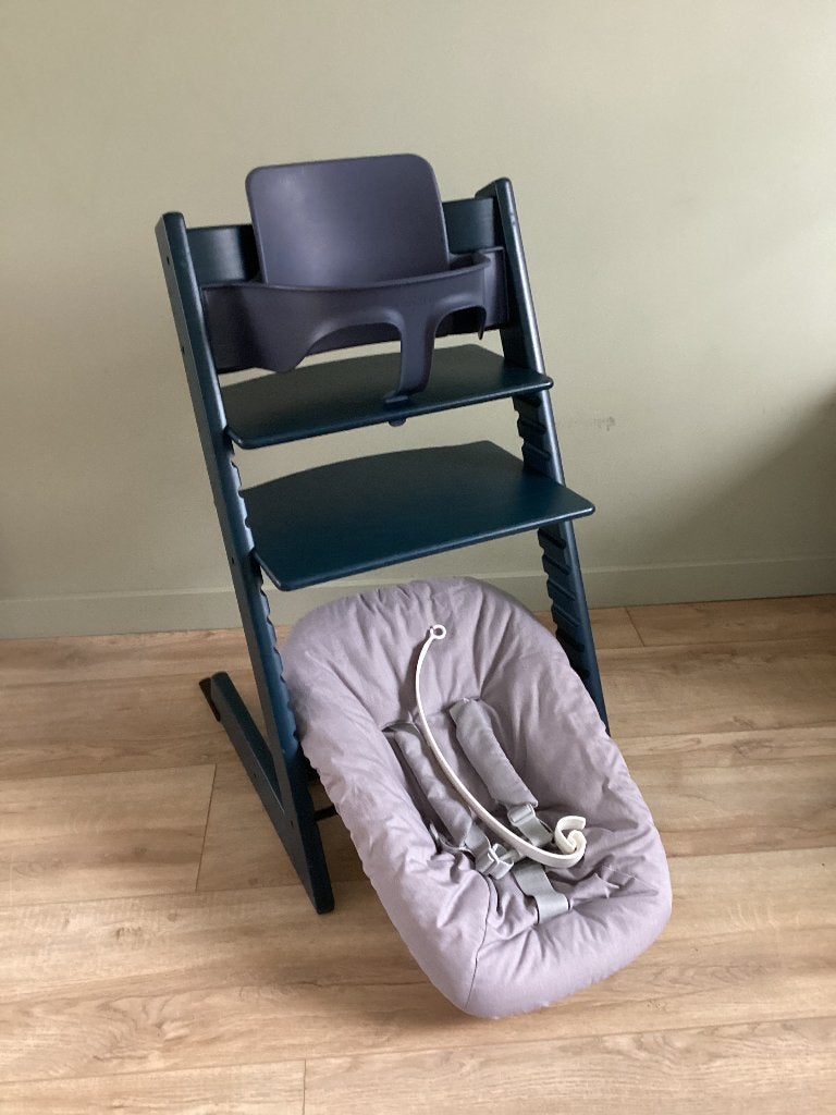 Stokke Tripp Trapp compleet Midnightblue, Ophalen, Nieuw, Meegroeistoel