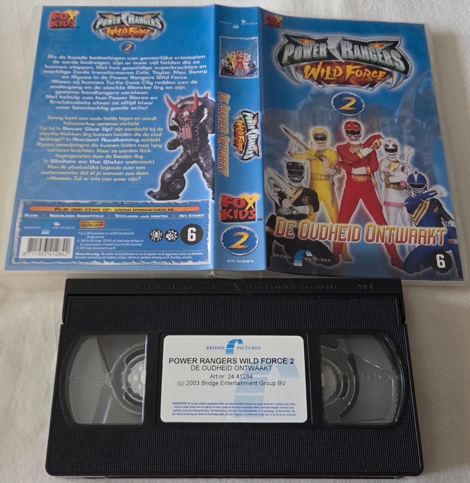 Wild Force Power Rangers 2 VHS Kinderen/Jeugd, Cd's en Dvd's, VHS | Kinderen en Jeugd, Alle leeftijden, Ophalen of Verzenden, Gebruikt