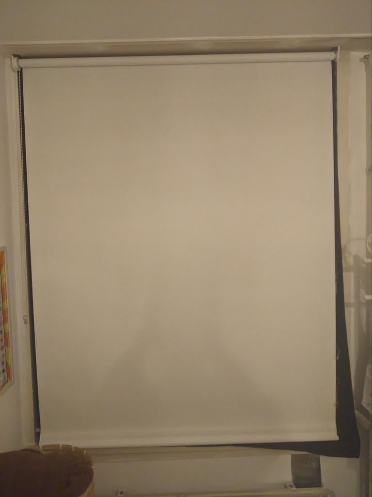Rolgordijn verduisterend offwhite - 120x190cm, Ophalen, Gebruikt, 100 tot 150 cm, Crème