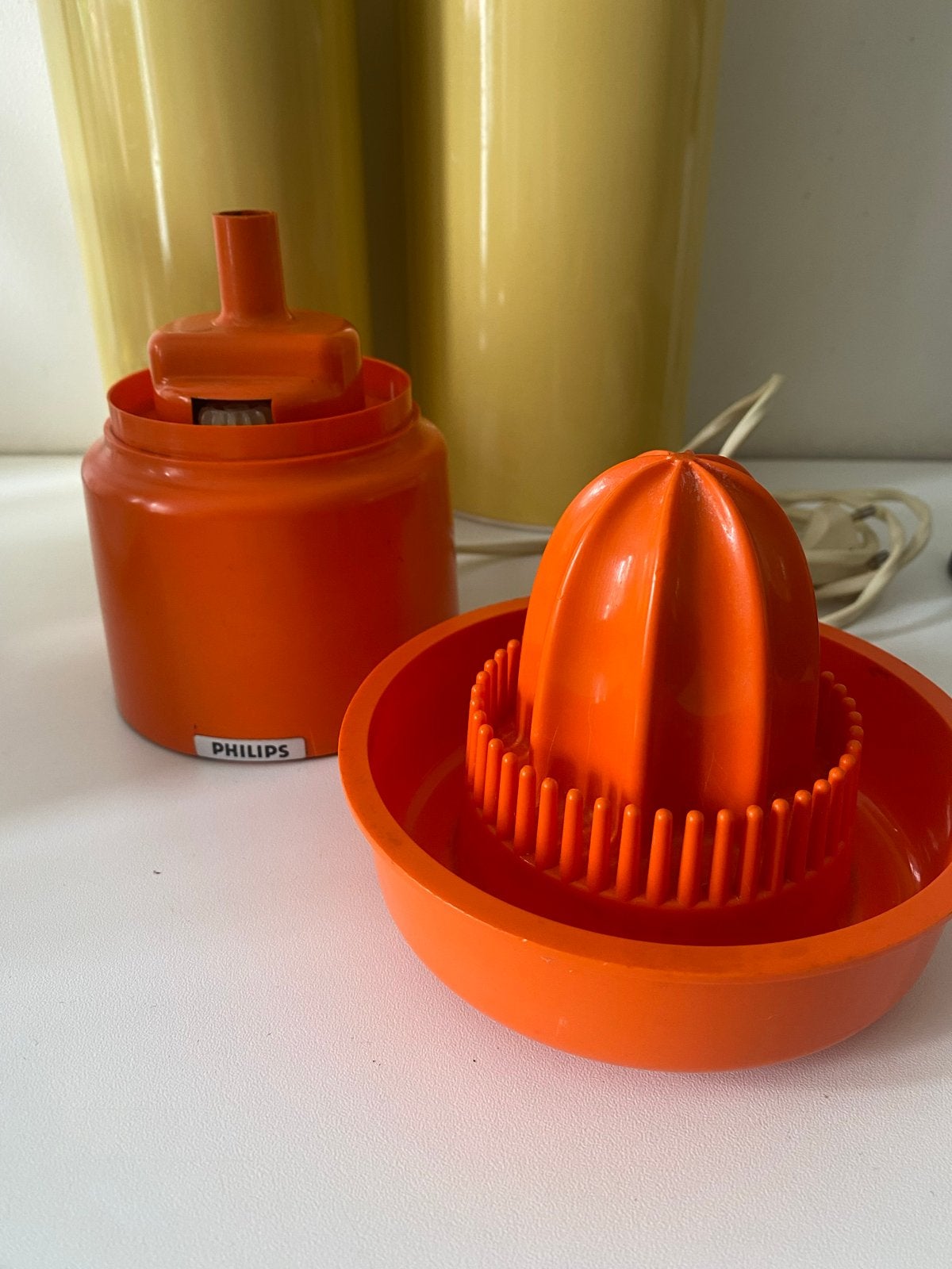 Vintage Philips Citruspers - Elektrisch en Oranje, Witgoed en Apparatuur, Ophalen of Verzenden, Gebruikt