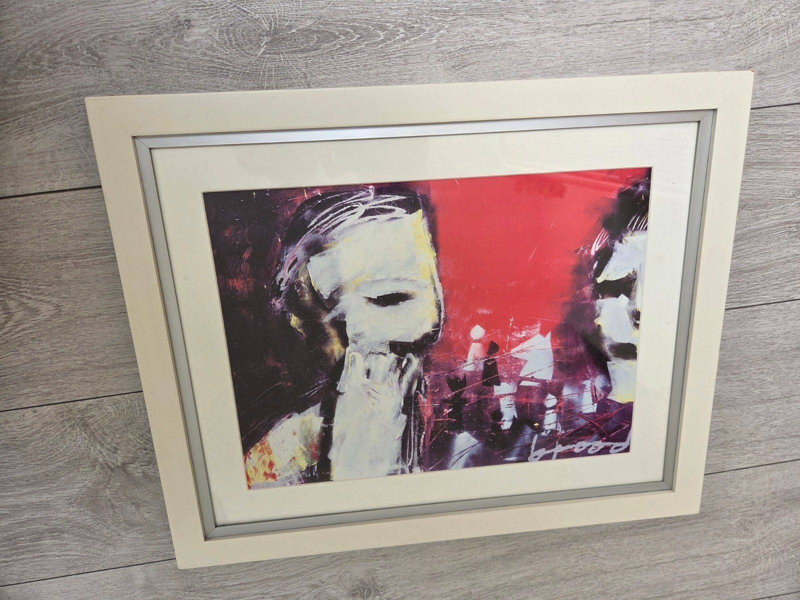 Herman Brood Kunstwerk - Ingelijst (54,5x44,5cm), Antiek en Kunst, Kunst | Schilderijen | Modern, Ingelijst, Overig onderwerp