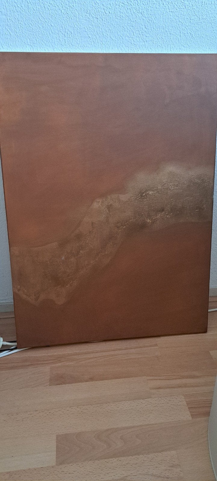 Abstract schilderij in bruin-goudtinten, Antiek en Kunst, Ophalen of Verzenden
