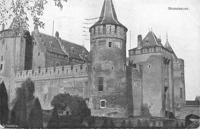 300-164-017 Muiden Muiderslot, Verzamelen, Verzenden, Voor 1920, Noord-Holland