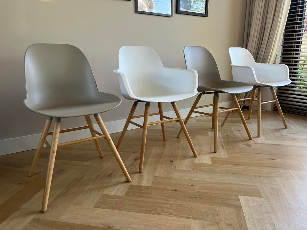 Zuiver Albert Kuip stoelen - Set van 4, zo goed als nieuw, Ophalen, Overige kleuren, Zo goed als nieuw, Vier