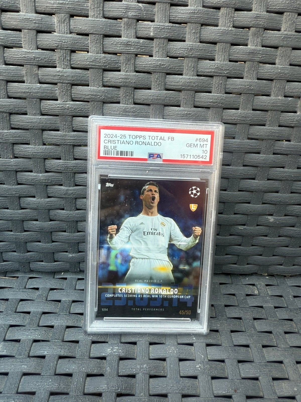 PSA10 Christiano Ronaldo, Ophalen of Verzenden, Zo goed als nieuw, Plaatje