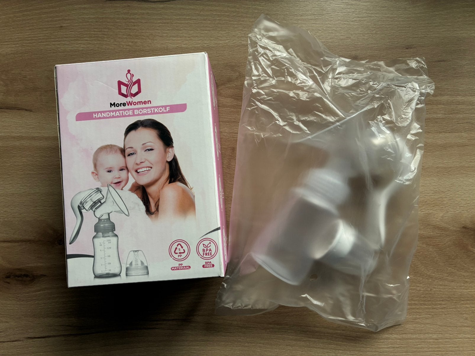 Handmatige Borstkolf van MoreWomen. Nieuw in originele doos, Overige merken, BPA-vrij, Nieuw, Borstkolf