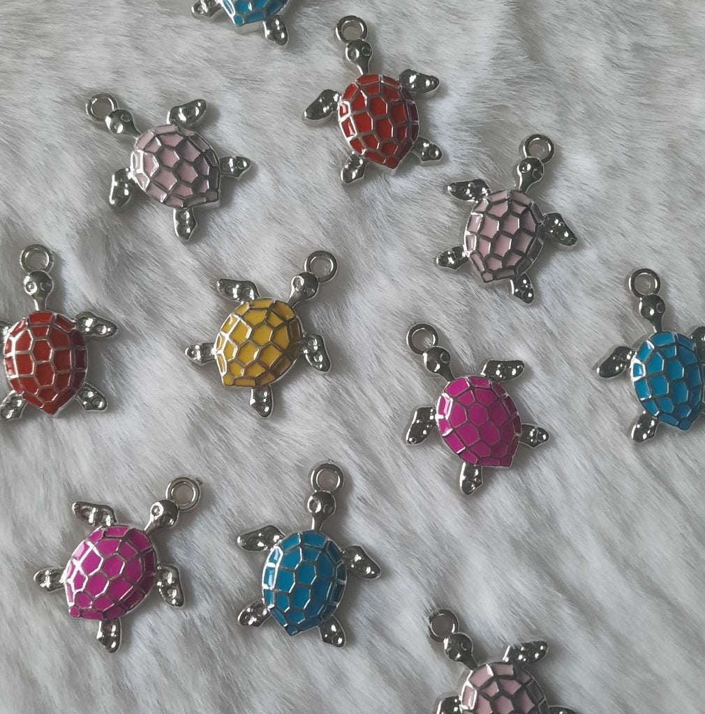 Bedels schildpadden schildpad hangers turtle charms gekleurd, Overige merken, Overige materialen, Verzenden, Nieuw