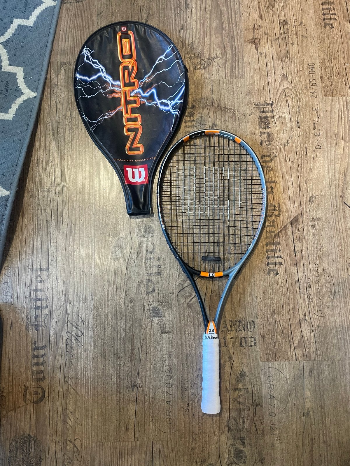 Wilson Nitro 26 Titanium Graphite Tennisracket, Ophalen of Verzenden, Gebruikt, Racket, Wilson