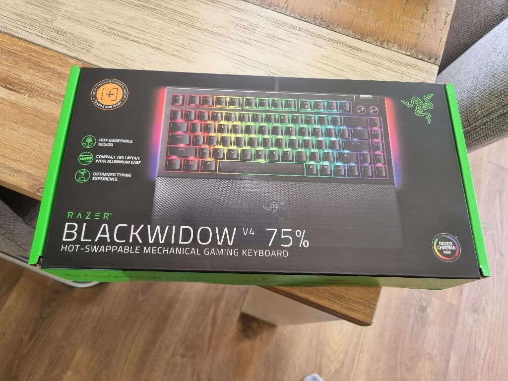 Razer BlackWidow V4 75% -2024- Razer Orange Nieuw (sealed), Nieuw, Ophalen of Verzenden, Razer BlackWidow, Bedraad