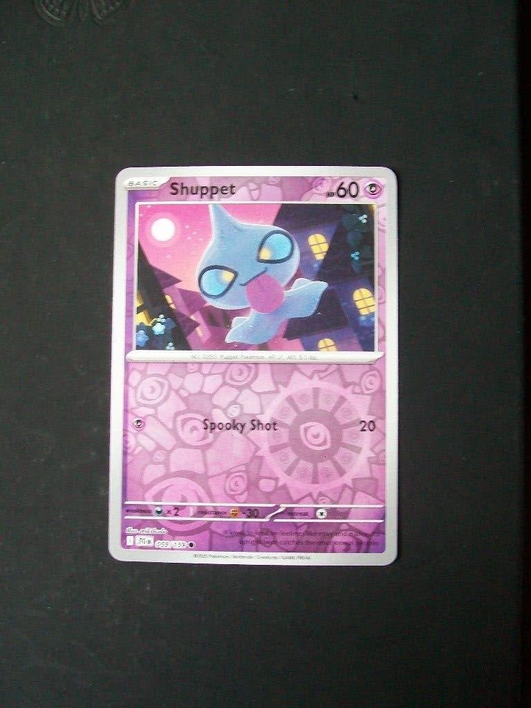 3494. Nieuwe Pokemon Kaart Holofoil SHUPPET HP 60 (059/159), Verzenden, Nieuw, Losse kaart, Foil