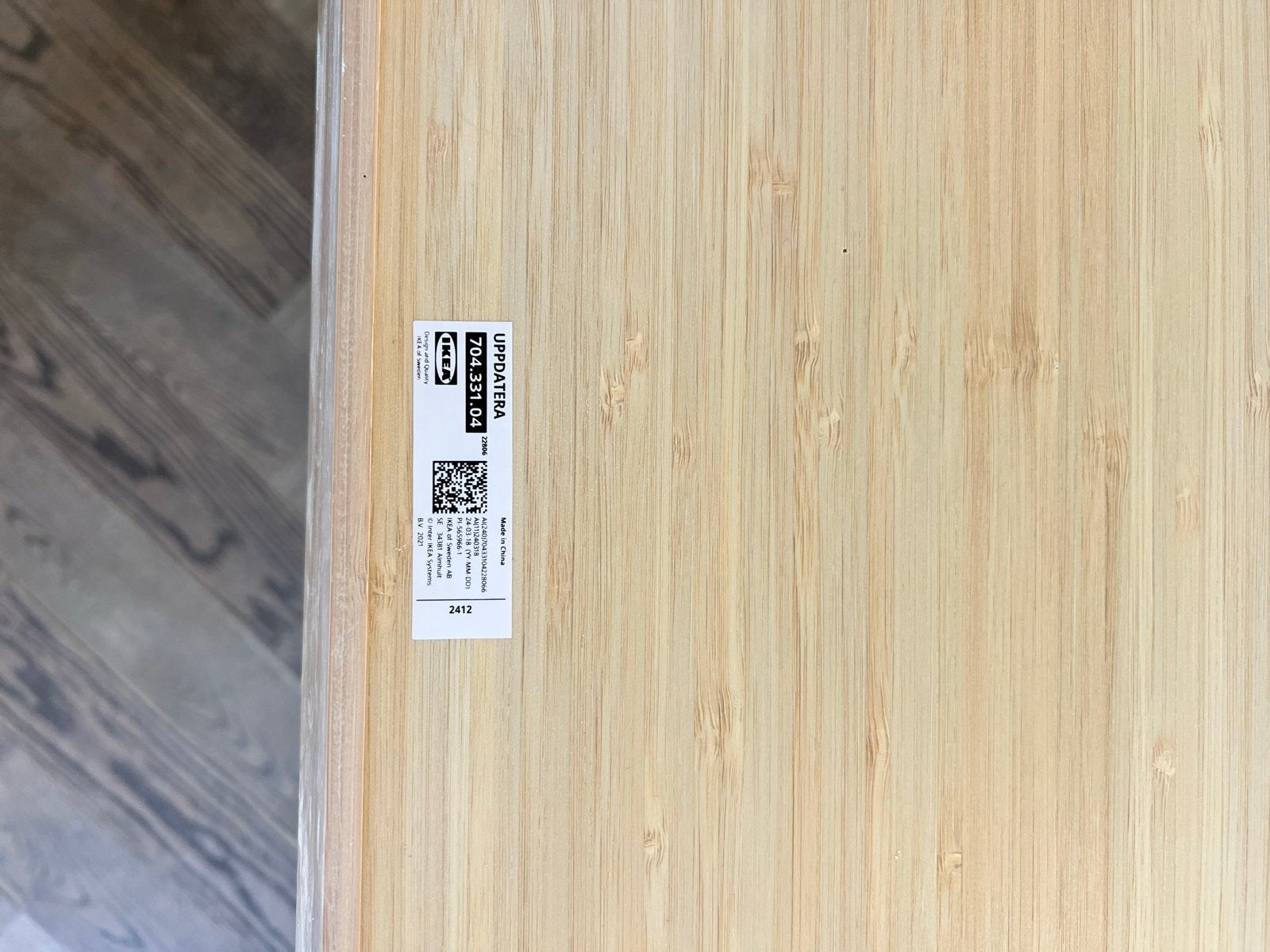 IKEA UPPDATERA Bestekbak, licht bamboe, 52x50 cm, Beige, Overige typen, Hout, IKEA