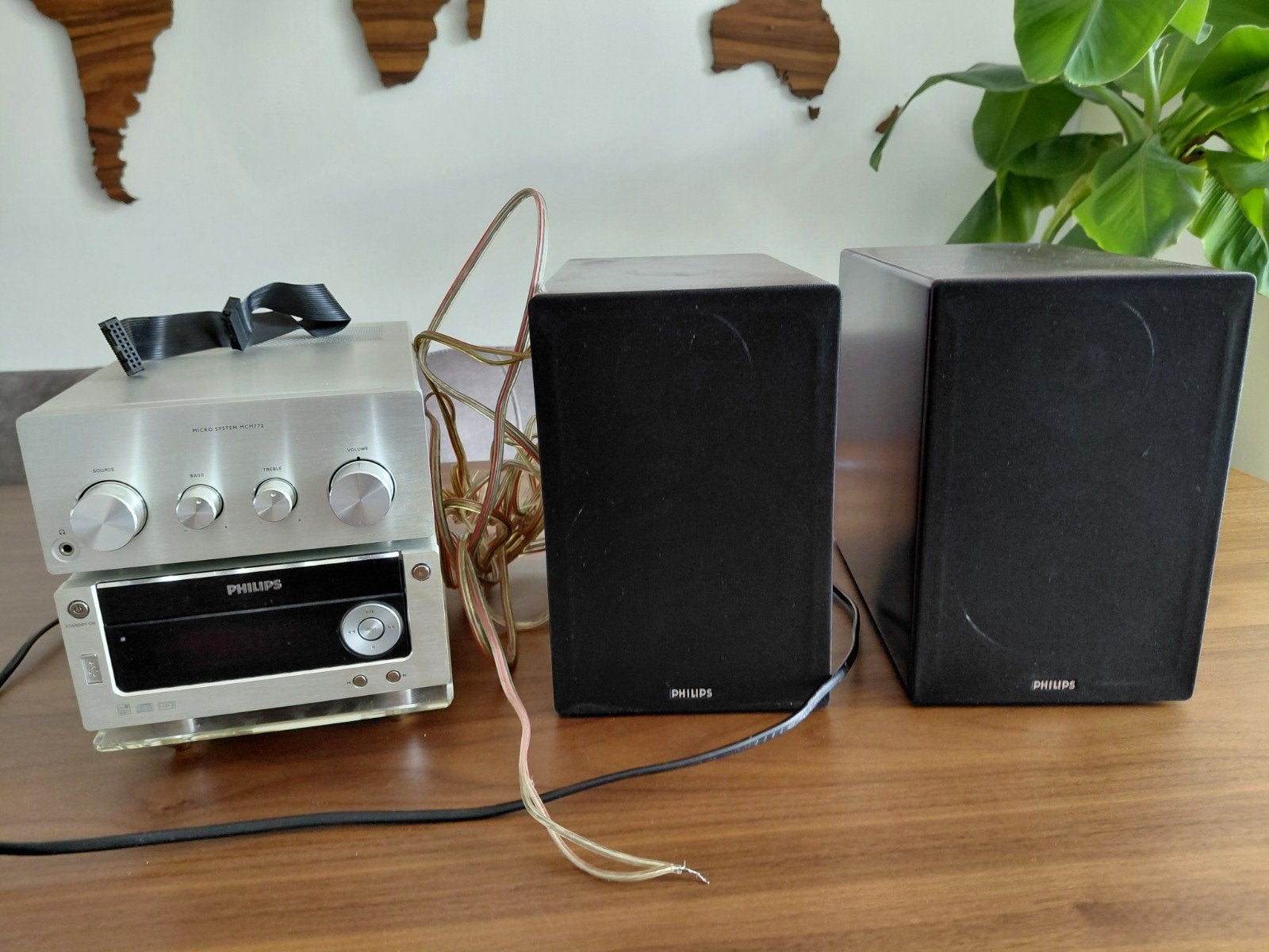 Philips Microset met CD-speler en speakers, Audio, Tv en Foto, Ophalen, Philips, Gebruikt, Microset