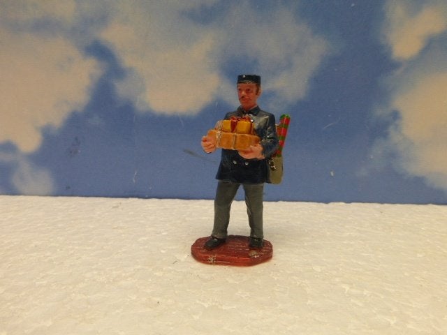 lemax mailman kerstdorp poppetje figurine postbode beeldje, Ophalen of Verzenden, Zo goed als nieuw