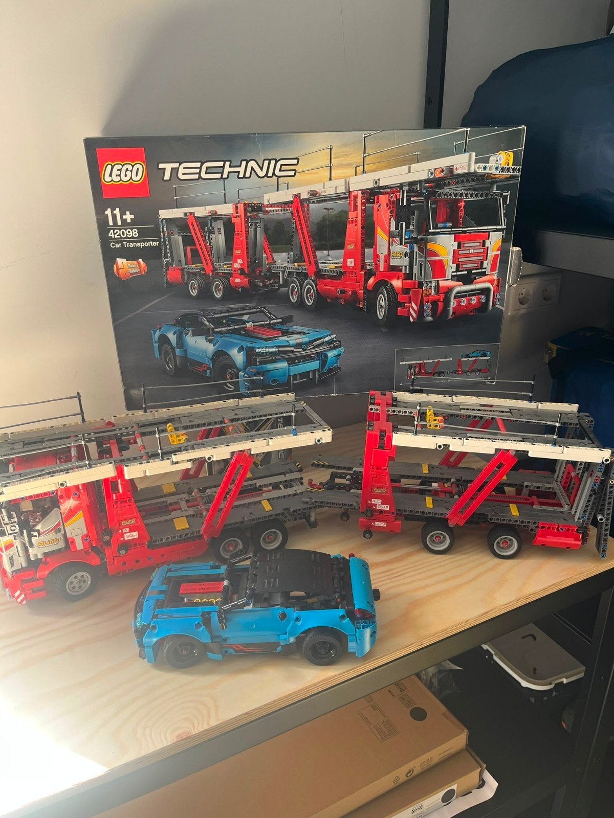 LEGO Technic 42098 Autotransporter met auto, Ophalen of Verzenden, Gebruikt