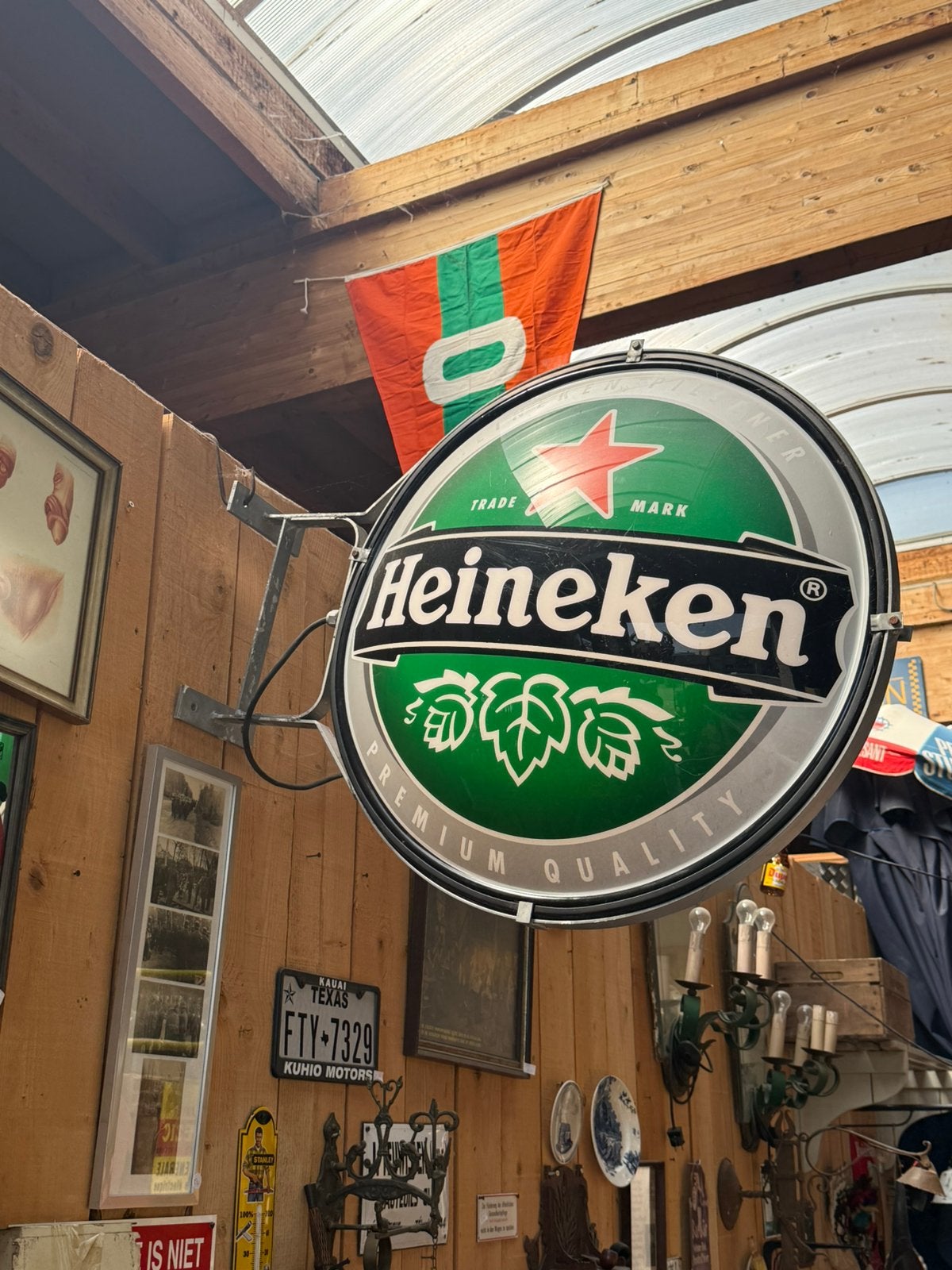 Heineken gevellichtbak, Ophalen, Gebruikt, Lichtbak of (neon) lamp, X