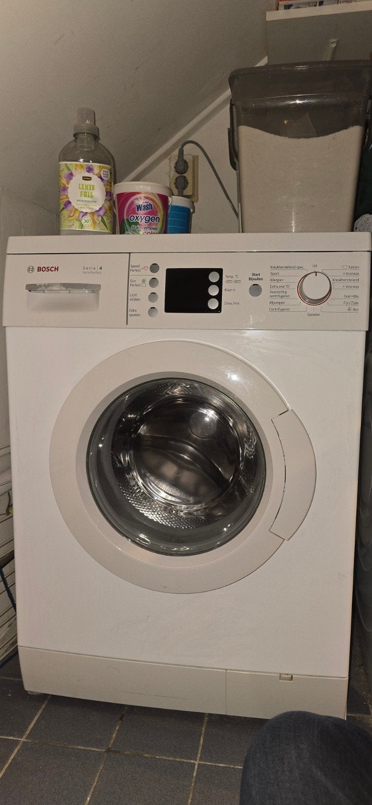 Bosch Serie 4 VarioPerfect Wasmachine 60 cm breed, Witgoed en Apparatuur, Ophalen, Gebruikt, Energieklasse A of zuiniger, Voorlader