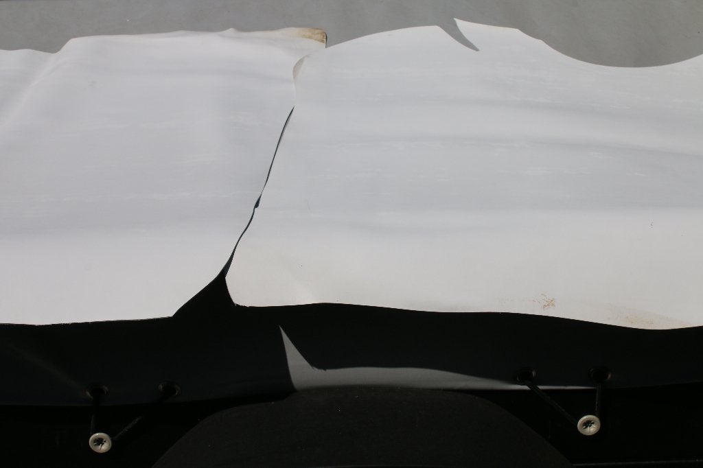 Wit Leer div grote stukken, 120 cm of meer, Wit, Leer of Kunstleer, Nieuw