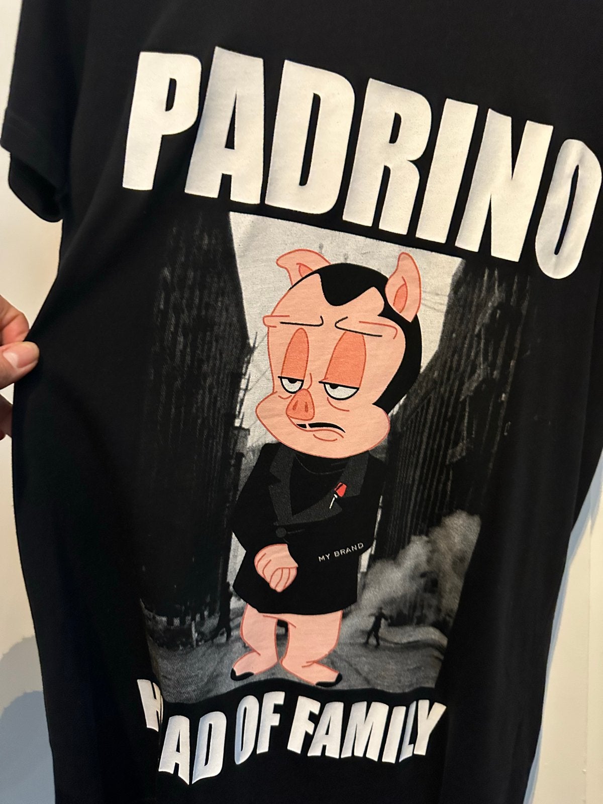 My Brand Padrino T-shirt Zwart - Maat M, Ophalen of Verzenden, Zo goed als nieuw, Maat 48/50 (M), Zwart