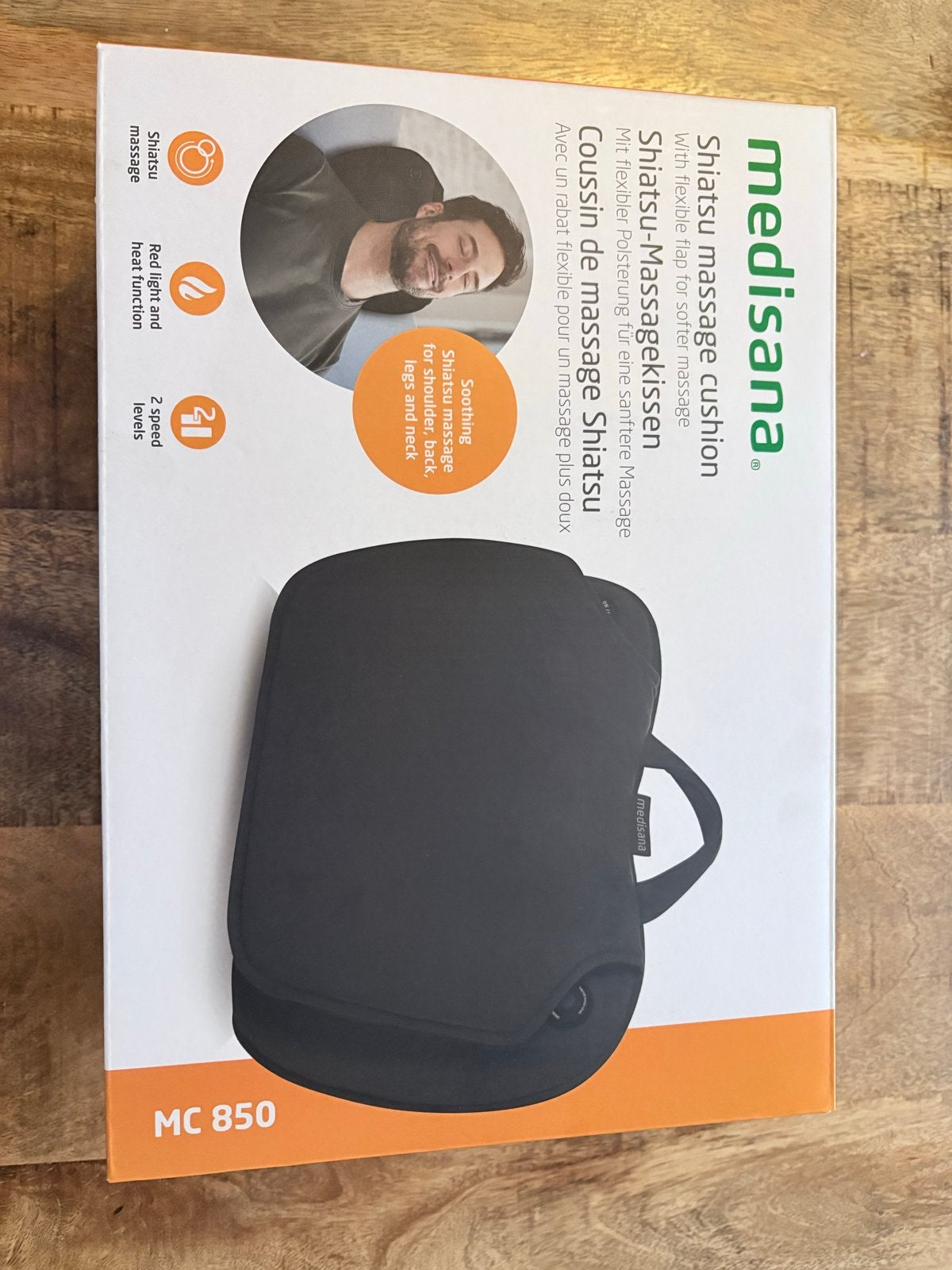 Medisana Shiatsu massagekussen MC 850 - Zo goed als nieuw, Ophalen of Verzenden, Zo goed als nieuw, Massagestoel of Kussen
