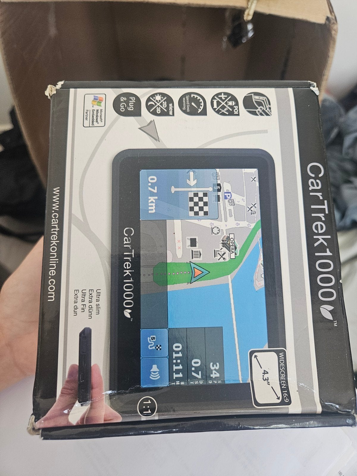 CarTrek 1000 Navigatiesysteem - Nieuw in doos, Ophalen