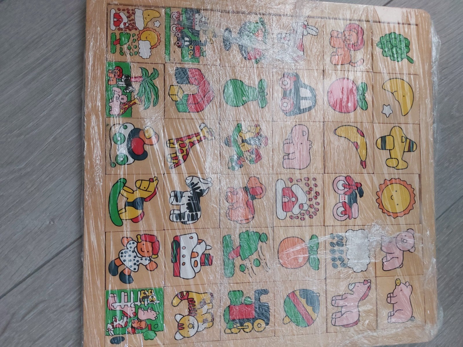 Houten puzzel, Ophalen
