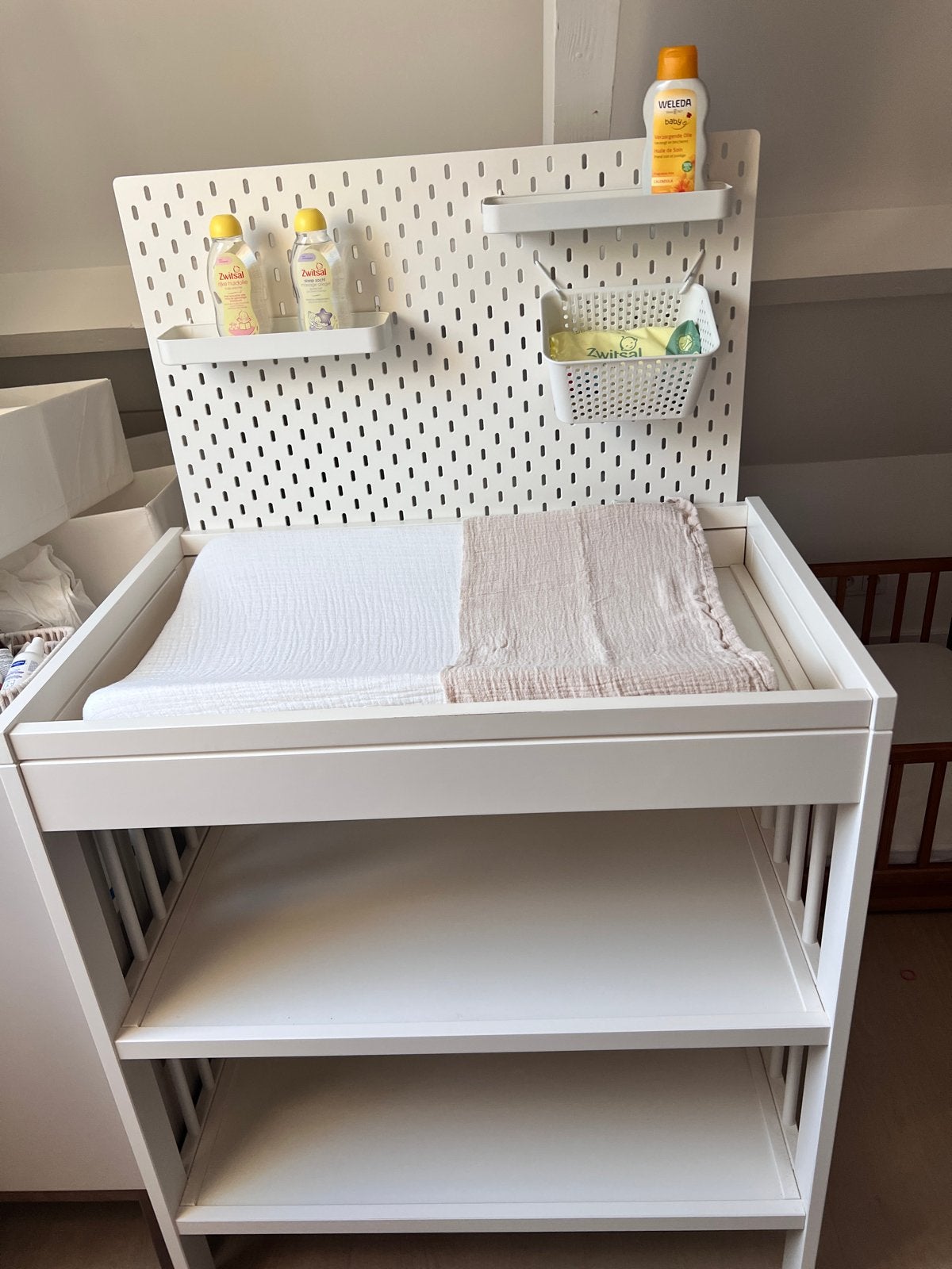 IKEA Gulliver Commode met Skadis ophangbord, Ophalen, Gebruikt, 50 tot 70 cm, 75 tot 100 cm