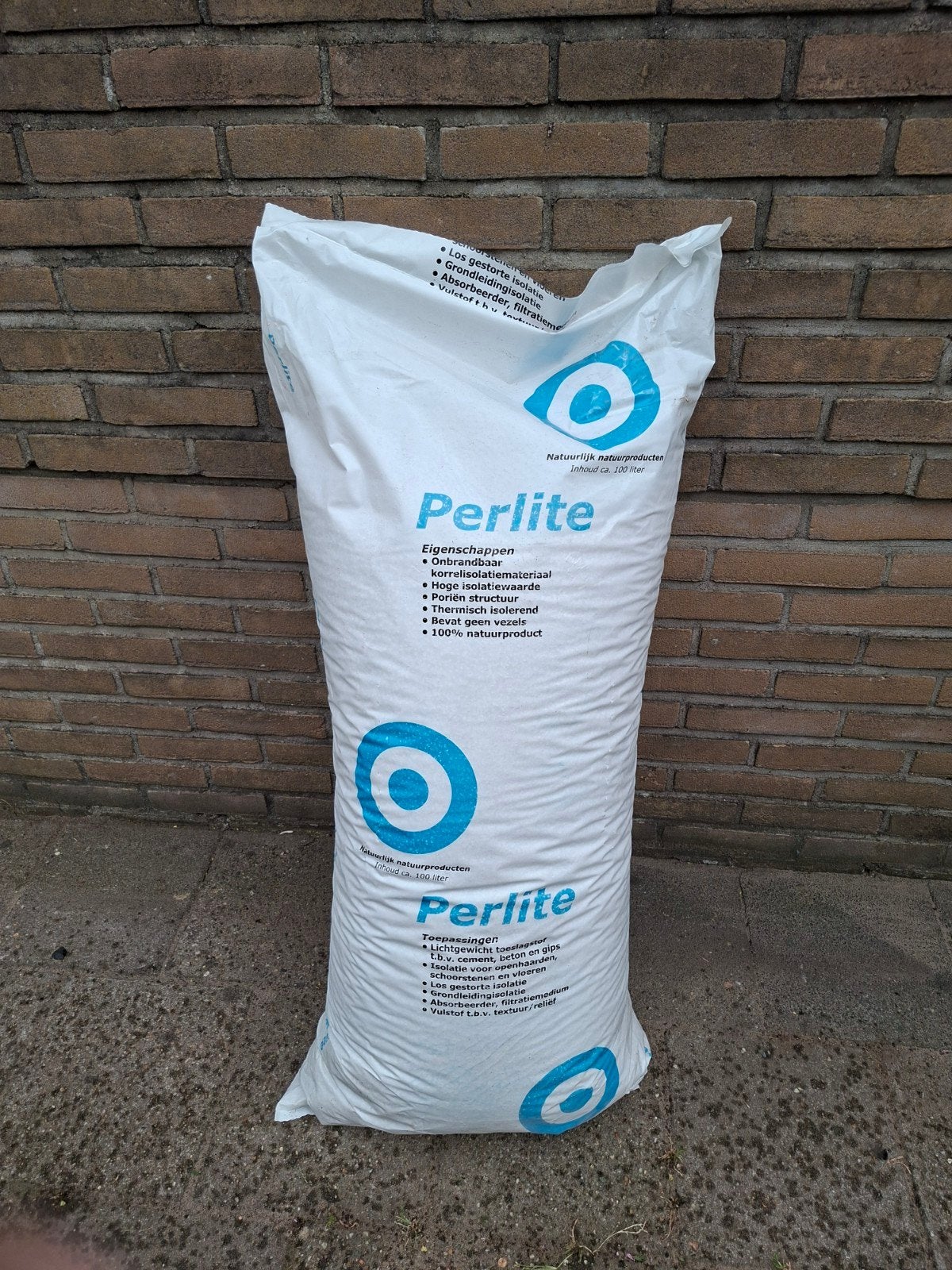 100 liter Perlite korrels, Doe-het-zelf en Verbouw, Isolatie en Afdichting, Nieuw, 15 m² of meer, Ophalen, Minder dan 4 cm