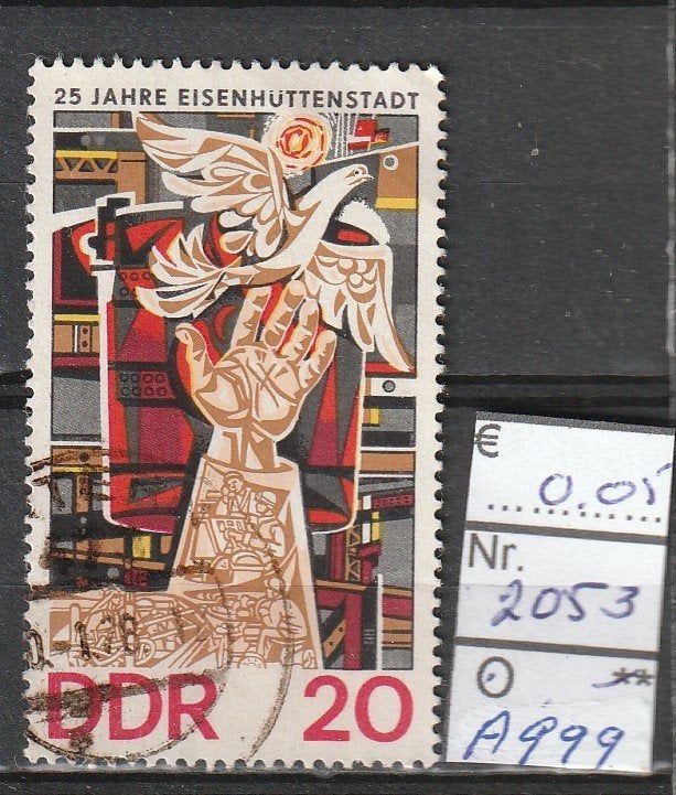 DDR Eisenhüttenstadt Michel 2053 Nr.A999g, Verzenden, DDR, Gestempeld