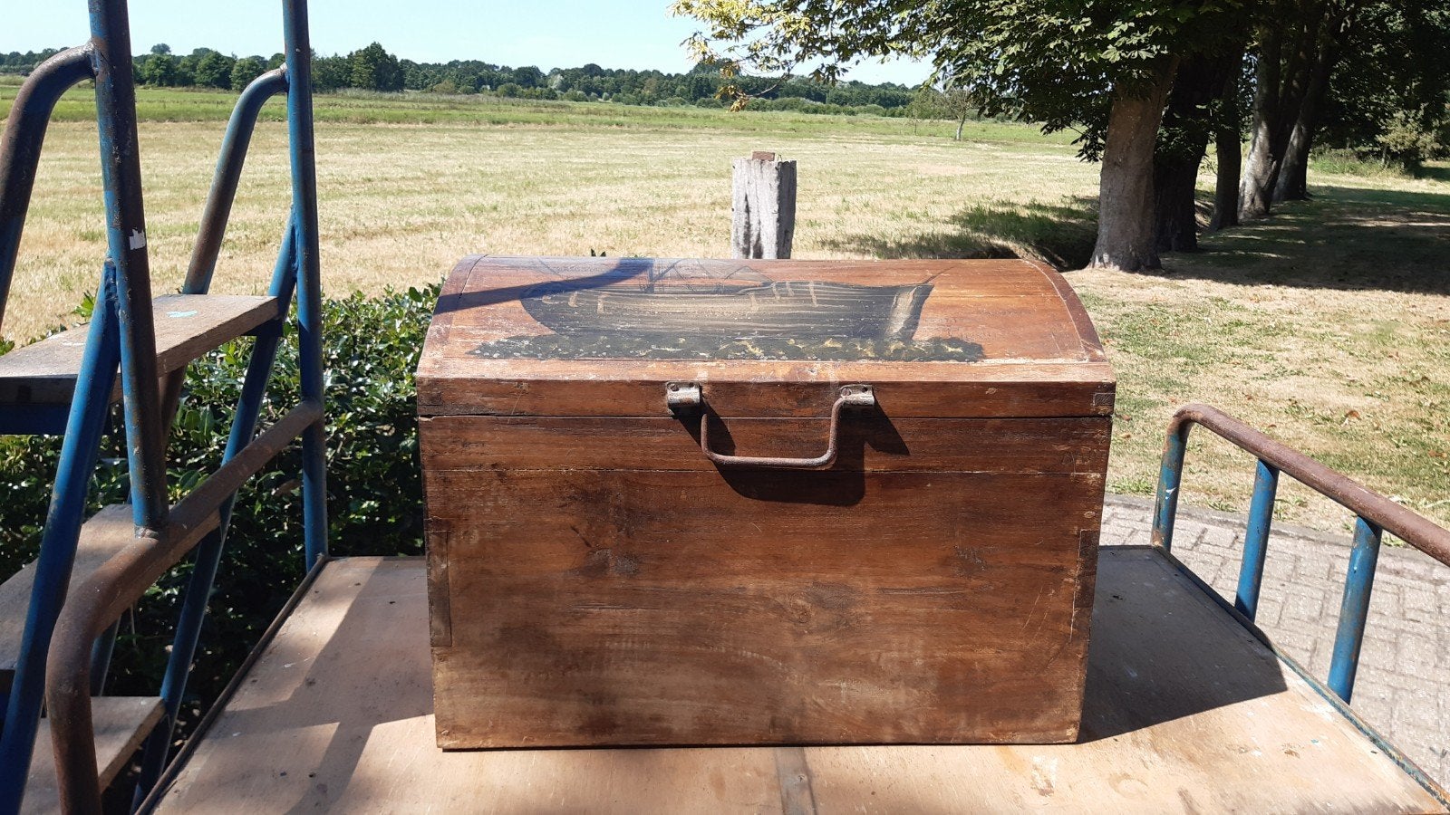 Houten kist, Ophalen, 50 tot 100 cm, Minder dan 50 cm