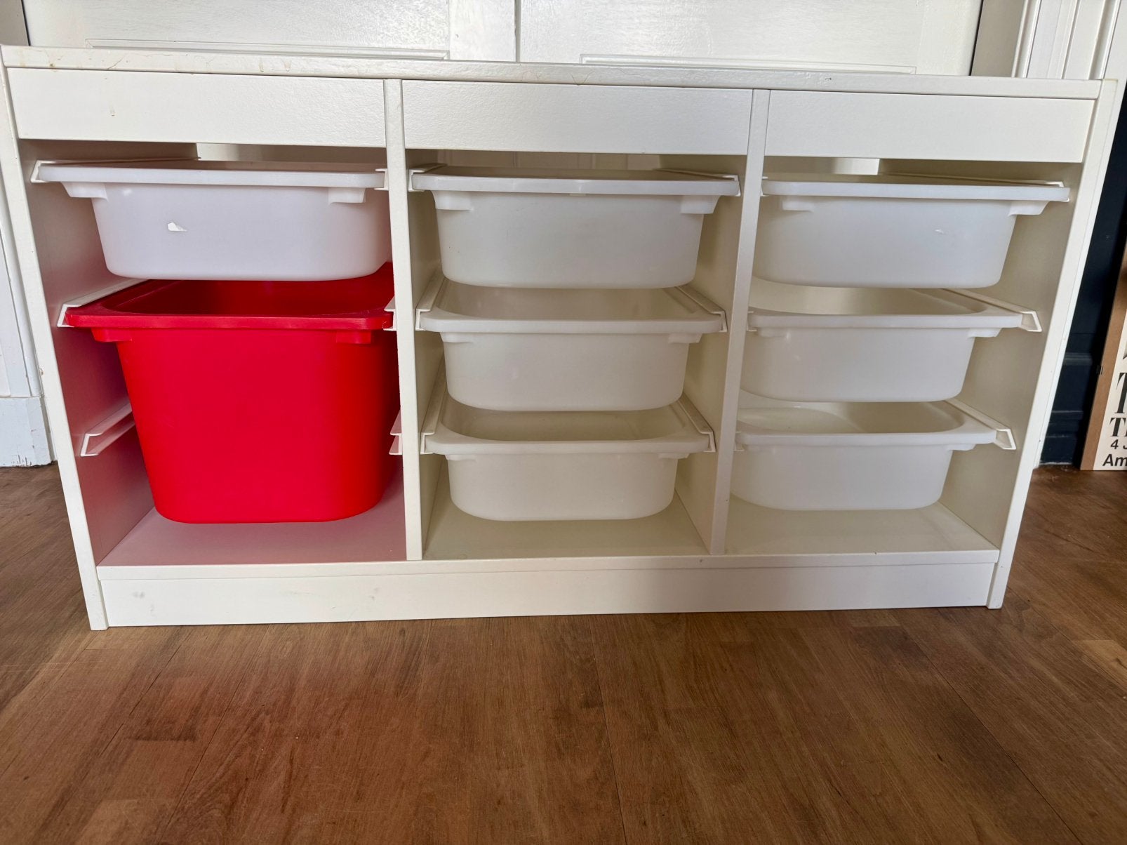 Ikea Trofast kast speeltafel met opbergbakken, Gebruikt, 75 tot 100 cm, Minder dan 50 cm, Ophalen
