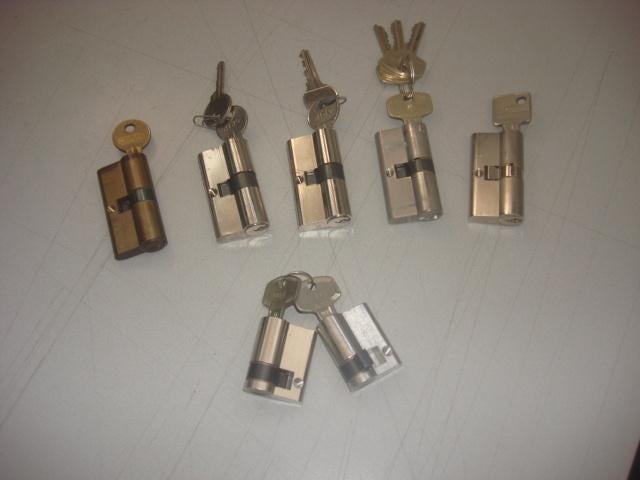 Cilinders, Doe-het-zelf en Verbouw, Ophalen of Verzenden, Gebruikt, Koper of Messing, Slot