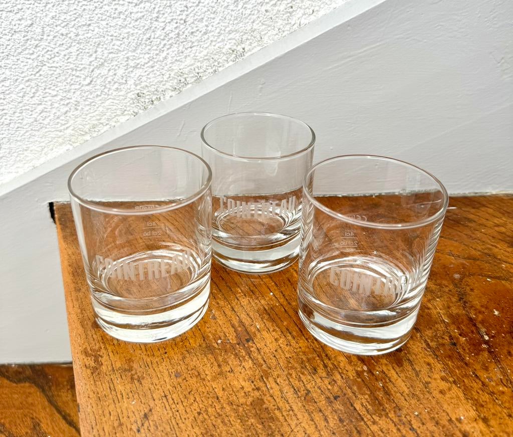 3x Cointreau borrelglas, Ophalen of Verzenden, Zo goed als nieuw, Borrel- of Shotglas