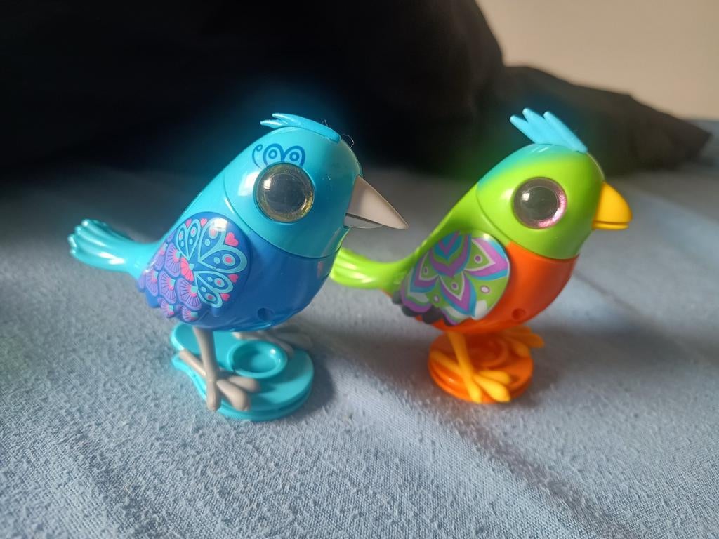 2 Zingende Vogeltjes - Interactief Speelgoed digi birds, Kinderen en Baby's, Speelgoed | Overig, Ophalen of Verzenden, Gebruikt