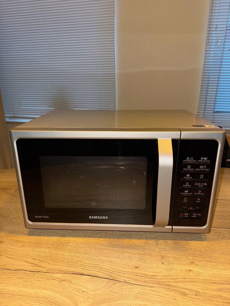 Samsung MC28H5015CS/EN Combi Magnetron Oven – Zilver, Ophalen, Minder dan 45 cm, Minder dan 45 cm, Draaiplateau