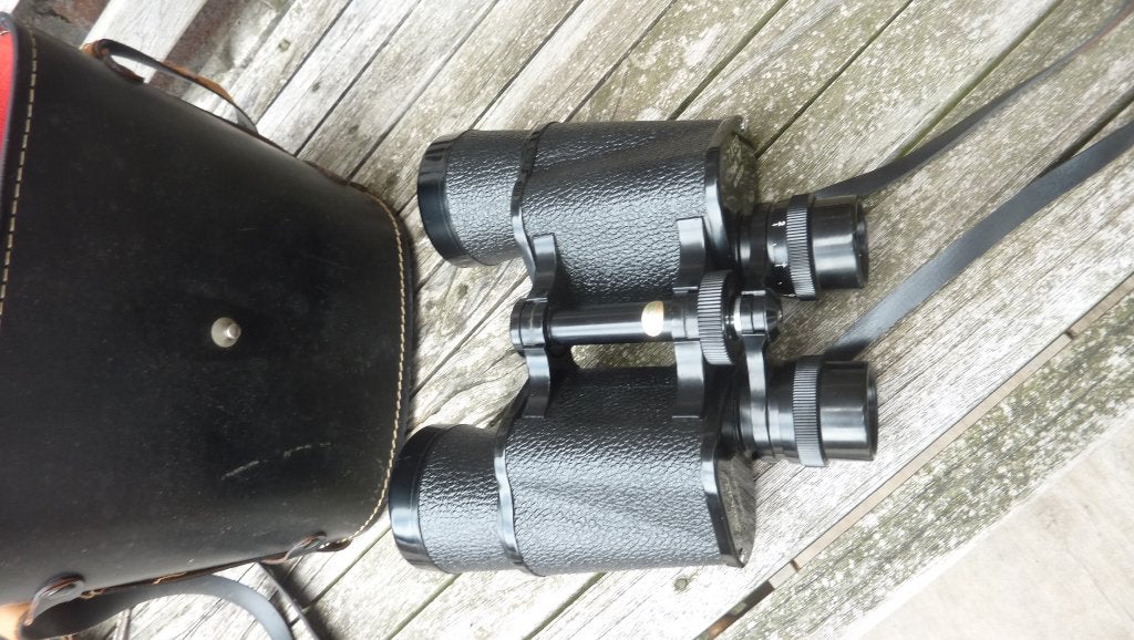 Vintage Suba Verrekijker 7x50, Gebruikt, Minder dan 8x, Met hoes of tas, Porro (met knik)