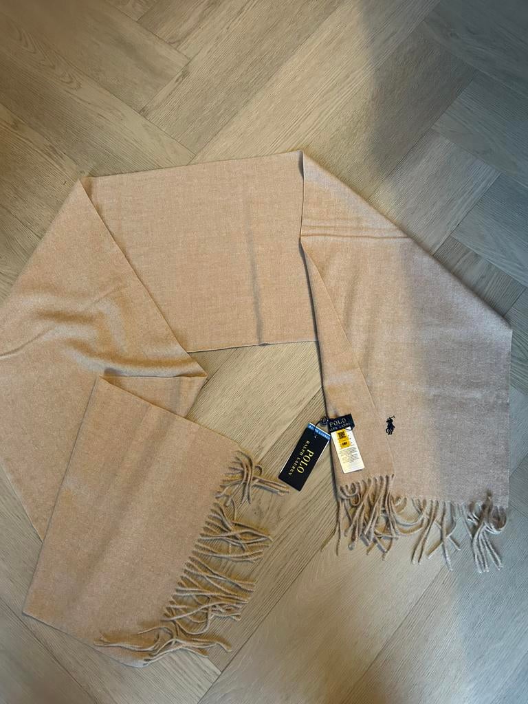 Ralph lauren sjaal beige, Ophalen of Verzenden, Nieuw, Maat 42/44 (L), Sjaal