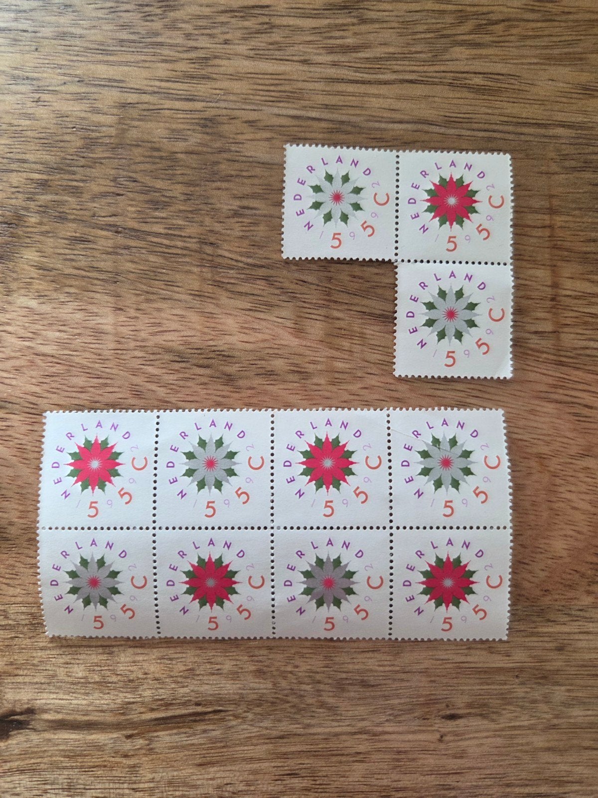 11x Nederlandse postzegels 1999 - Kerstster (55 cent), Ophalen of Verzenden, Na 1940, Postfris