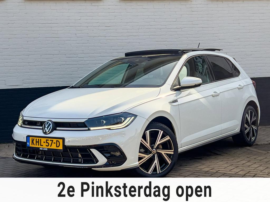 Volkswagen Polo 1.0 TSI R-Line/Automaat/Pano/IQ/Camera/Keyle, Auto's, Gebruikt, Zwart, 95 pk, Alcantara