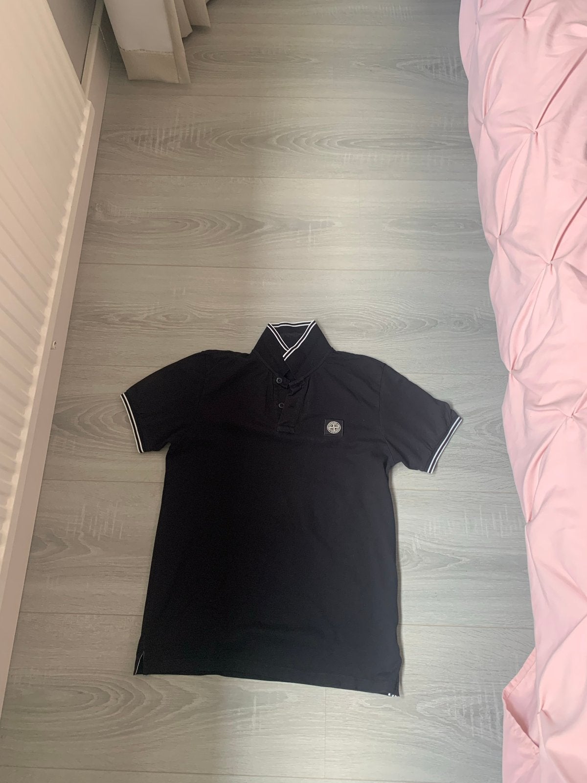 Stone Island Polo Junior Zwart - Nieuw maat 14(170), Kleding | Heren, Polo's, Ophalen of Verzenden, Nieuw, Maat 46 (S) of kleiner