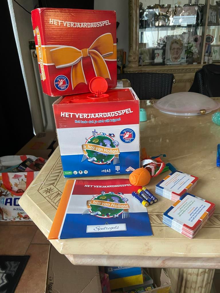 Het verjaardagsspel ik hou van holland met de bom, Ophalen of Verzenden