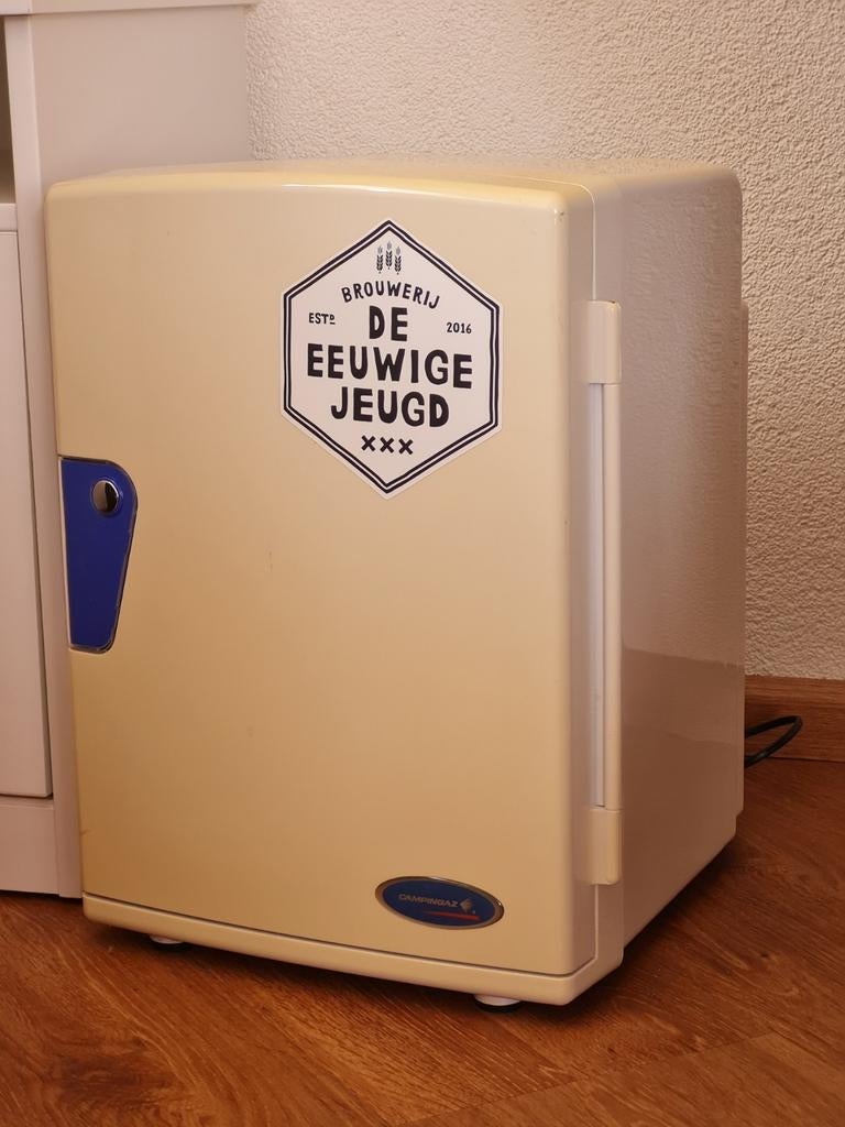 Compacte mini koelkast 12V/230V, Ophalen of Verzenden, Minder dan 75 liter, Zonder vriesvak, Gebruikt