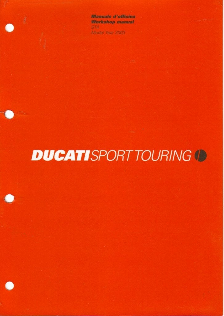Ducati Sport Touring ST4 2003 workshop manual (5879z), Verzenden, Ducati