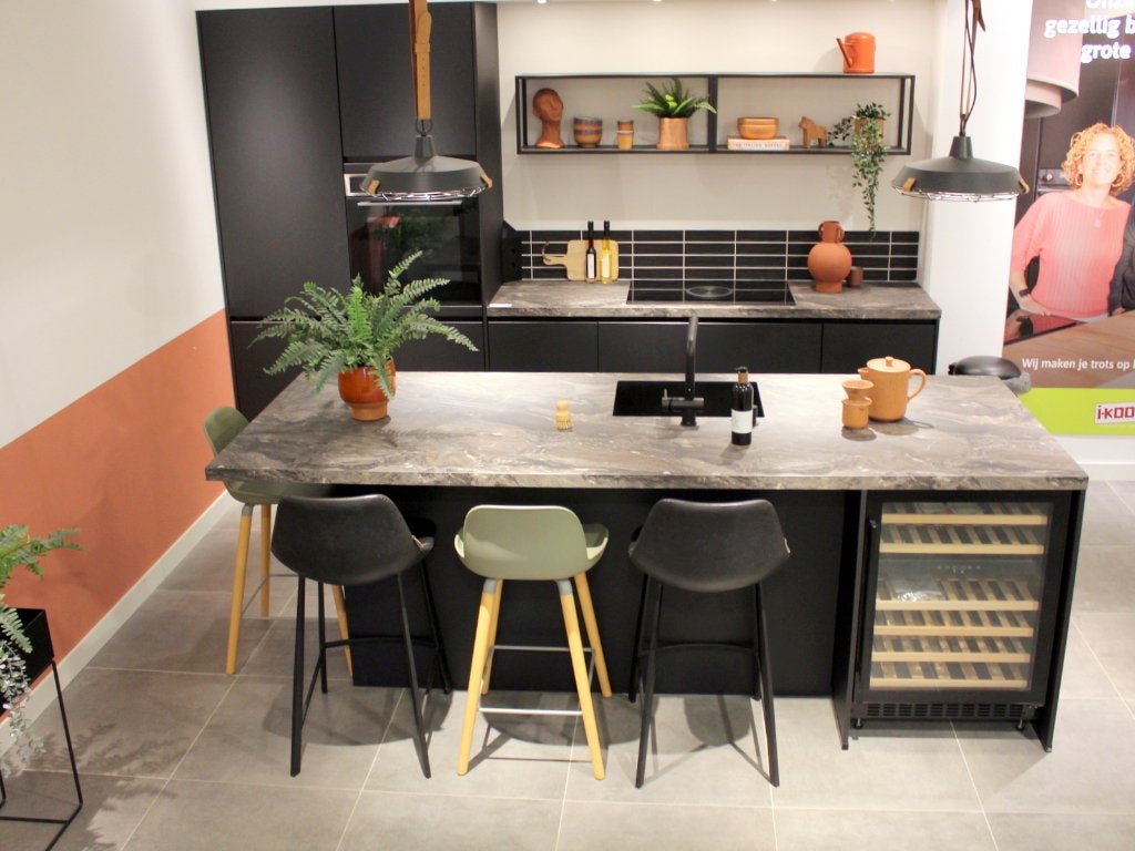 AF18 Luxe Nobilia keuken met BORA en wijnklimaatkast, Ophalen, Overige kleuren, Overige typen, Nobilia-Werke J. Stickling GmbH & Co. KG