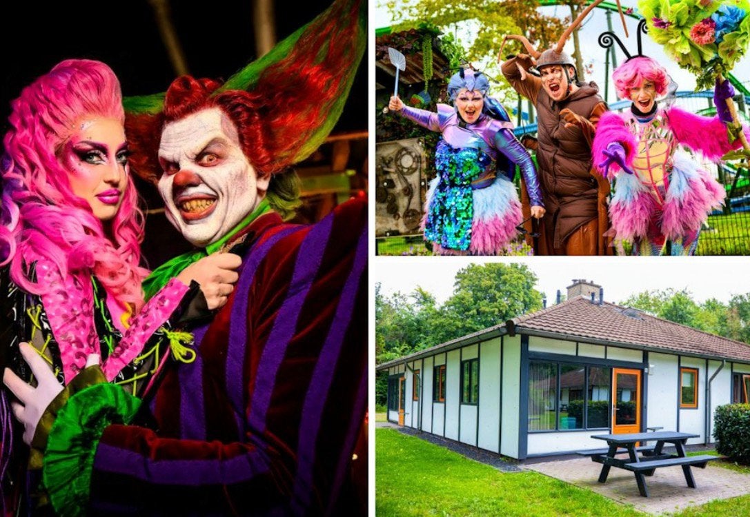 Overnacht met 4 of 8 personen in walibi incl. Fright nights, Drie personen of meer, Ticket of Toegangskaart