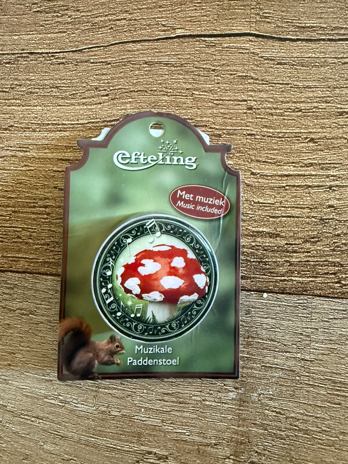Efteling paddestoel pin, Ophalen of Verzenden, Gebruikt, Button of Speldje