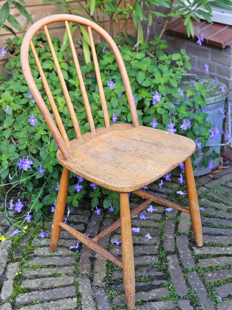 Spijlenstoeltje vintage windsor stoel, Antiek en Kunst, Ophalen