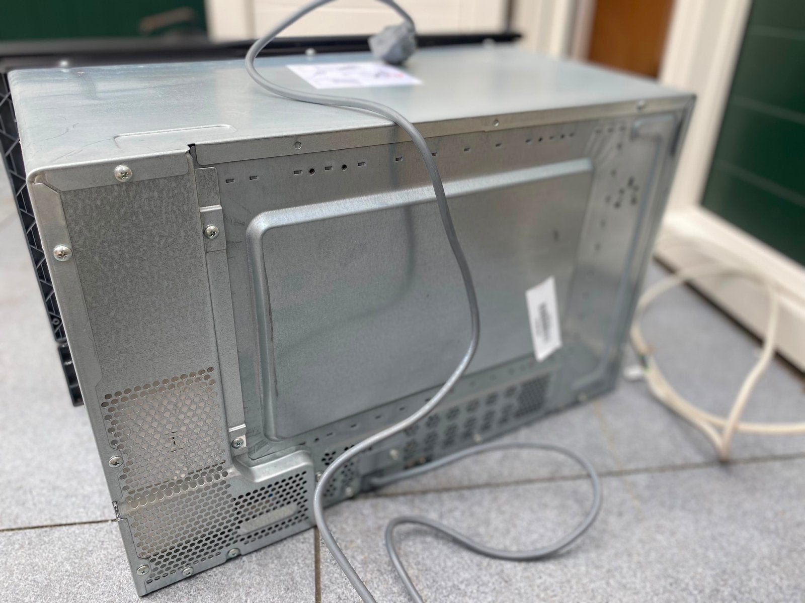 Bosch Magnetron - Zwart, Inbouw, Ophalen, Gebruikt, 60 cm of meer, Magnetron