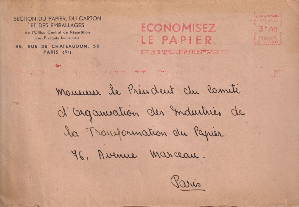 Frankrijk M113 Papier/Karton Ind Machinestempel, Verzenden, Envelop